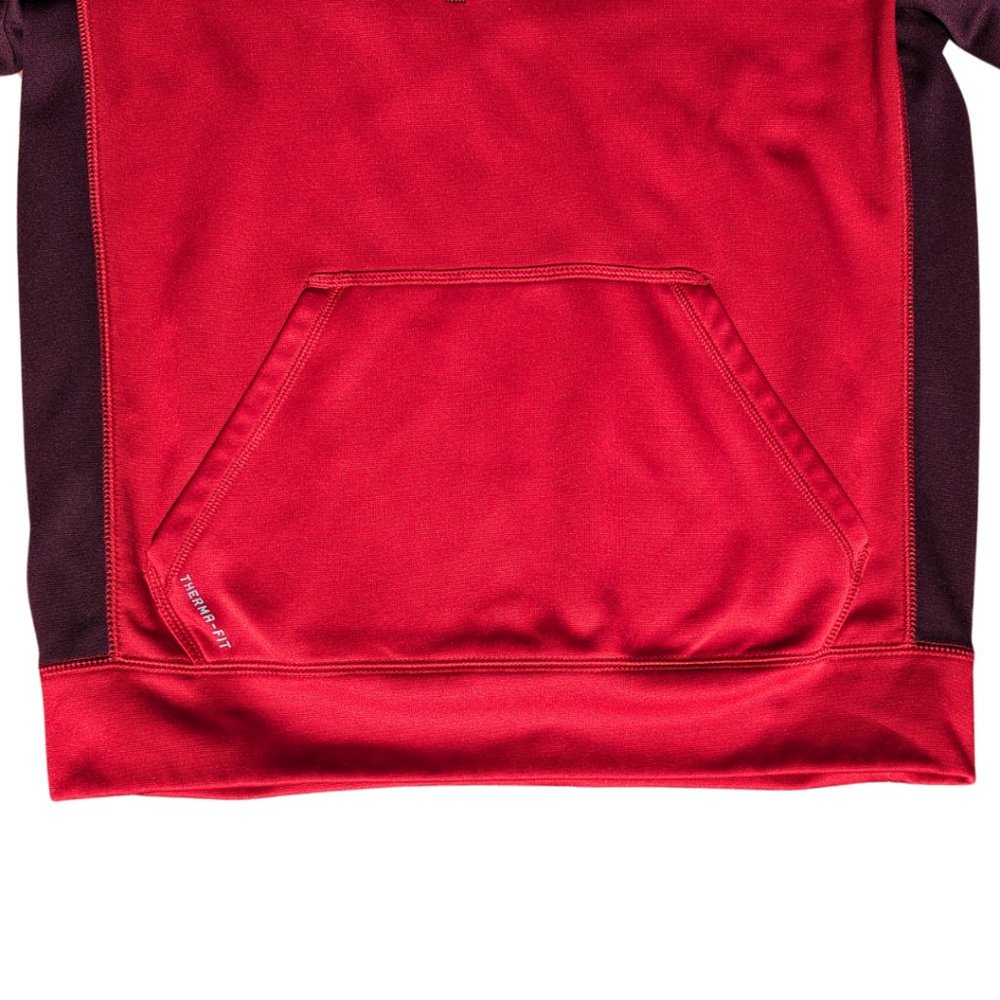 Nike Men's Small Red Therma-Fit Pullover Hoodie Sweatshirt - Picture 4 of 10